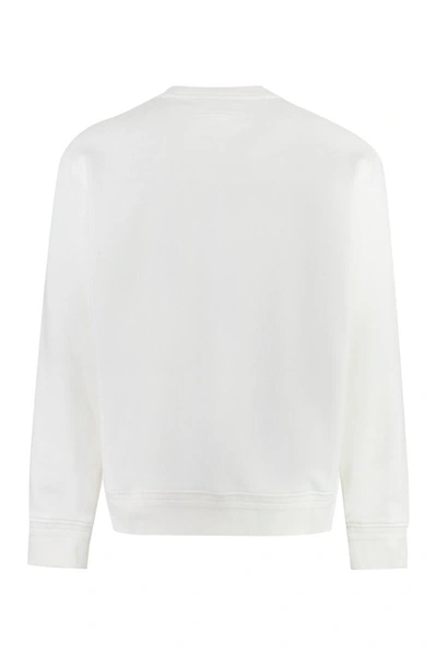 Shop Ermenegildo Zegna Zegna Cotton Crew-neck Sweatshirt In White