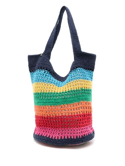 Shop Nannacay Milena Crochet Tote Bag In Multicolour