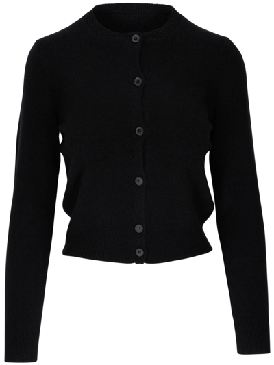 Nili Lotan Crew-neck Cashmere Cardigan In Black