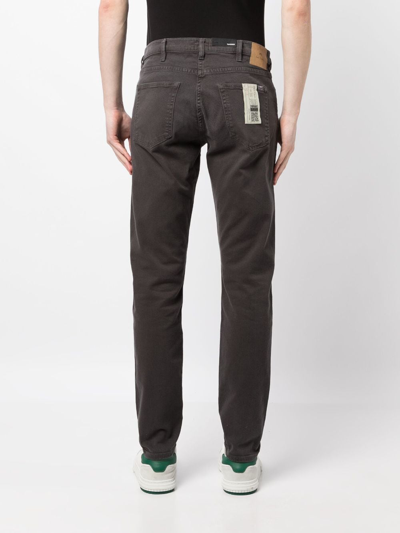 Shop Ps By Paul Smith Mid-rise Straight-leg Jeans In Grey