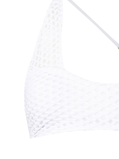 Amir Slama One-shoulder High-waist Bikini In White