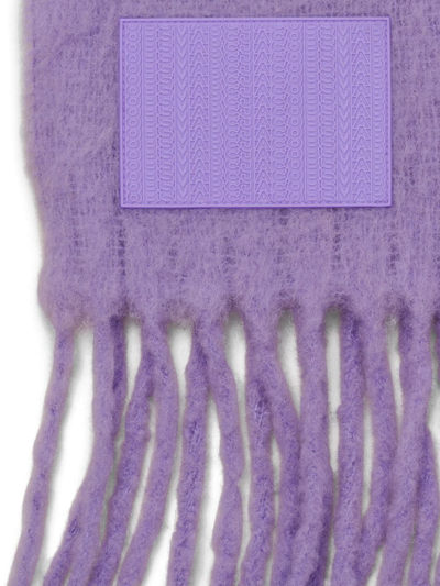 Shop Marc Jacobs Cloud Fringed Scarf In Purple