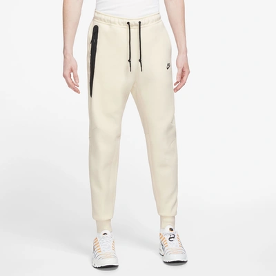 Shop Nike Mens  Tech Fleece Joggers In Black/coconut Milk