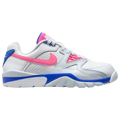 Shop Nike Mens  Air Cross Trainer 3 Low In White/hyper Pink/racer Blue