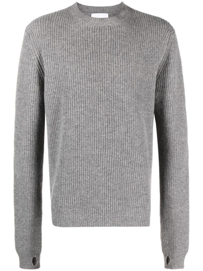 Shop Sage Nation Grey Dieter Ribbed Sweater