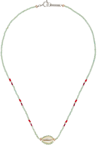 Shop Isabel Marant Blue New Malebo Necklace In Sky