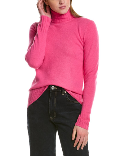 Shop Ainsley Basic Cashmere Turtleneck Sweater In Pink