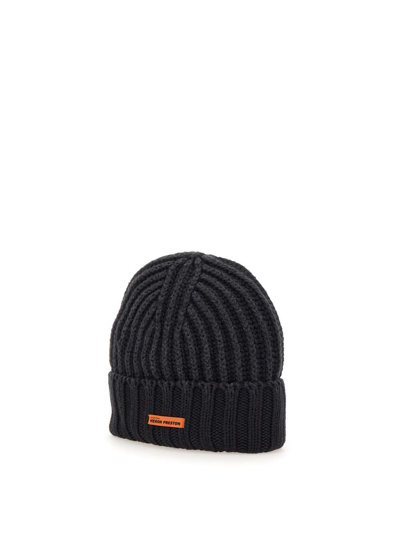 Shop Heron Preston Hp Beanie Wool Hat In Grey