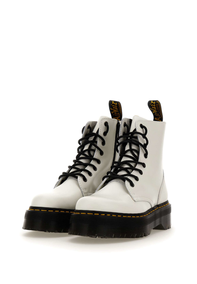 Shop Dr. Martens' Jadon Leather Boots In White