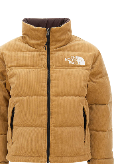 Shop The North Face 1992 Reversible Nuptse In Beige