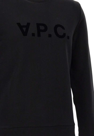 Shop Apc Sweat Vpc Cotton Sweatshirt In Black
