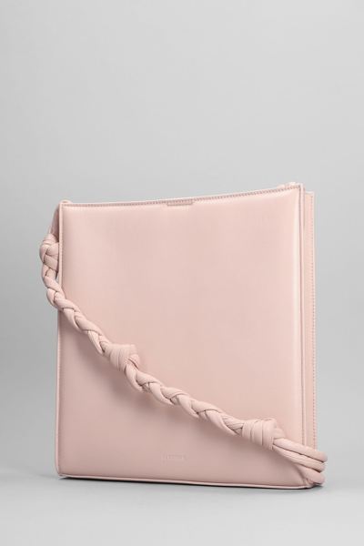 Shop Jil Sander Shoulder Bag In Rose-pink Leather