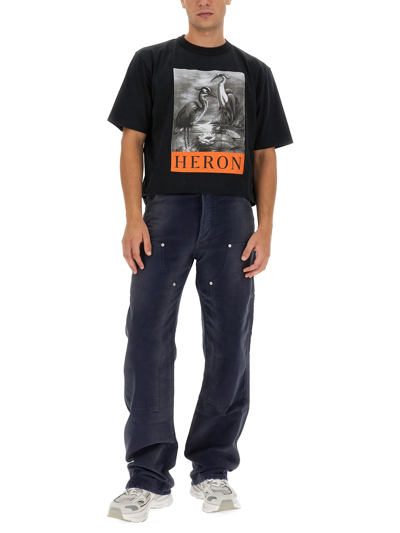 Shop Heron Preston Cargo Jeans In Blu