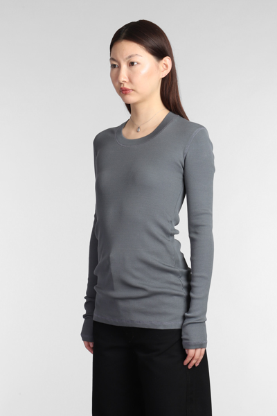 Shop Lemaire T-shirt In Grey Cotton