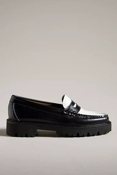 Shop Bass Weejuns G. H. Whitney Super Lug Loafers In Black