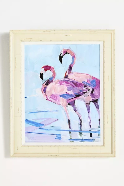 Shop Soicher Marin Studios Flamingos Wall Art In Pink