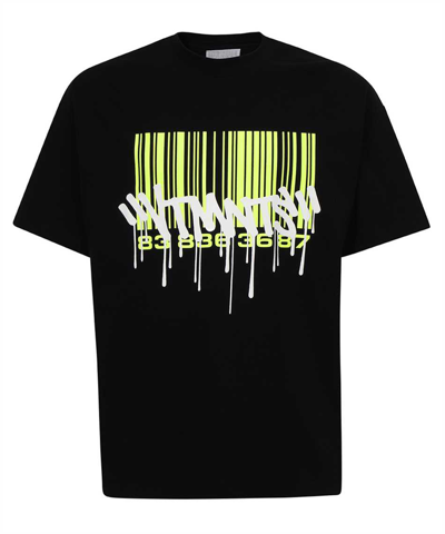 Shop Vtmnts Graffiti Big Barcode T-shirt In Black