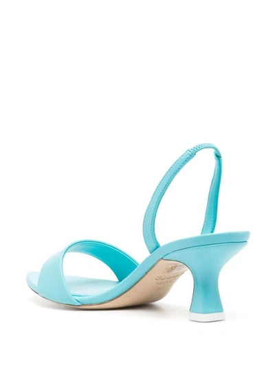 Shop 3juin 'orchid' Light Blue Pointed Sandals In Leather Woman