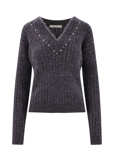 Shop Alessandra Rich Sweater In Grey