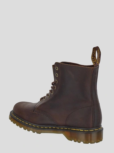Shop Dr. Martens' Dr Martens Boots In <p>dr Martens Boot In Peach Chestnut Brown Leather With Laces Closure