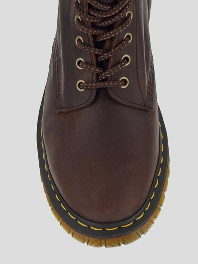 Shop Dr. Martens' Dr Martens Boots In <p>dr Martens Boot In Peach Chestnut Brown Leather With Laces Closure