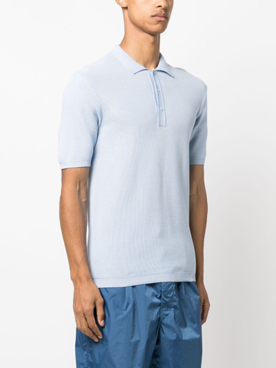 Shop Orlebar Brown Maranon Cotton Polo Shirt In Blue