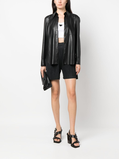 Shop Issey Miyake Thicker Bottoms 1 Pleated Shorts In Black