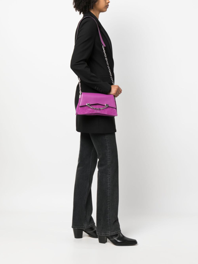 Karl Lagerfeld K/seven 2.0 Logo-print Crossbody Bag In Pink
