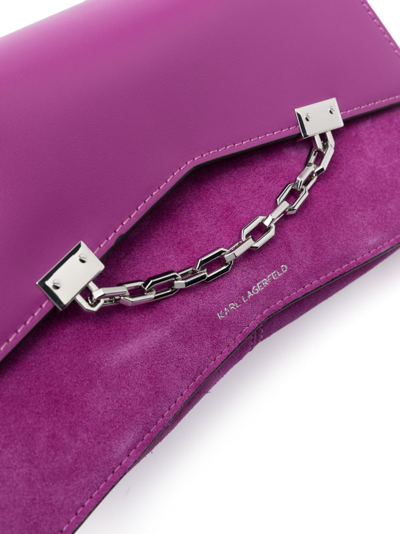 Karl Lagerfeld K/seven 2.0 Logo-print Crossbody Bag In Pink