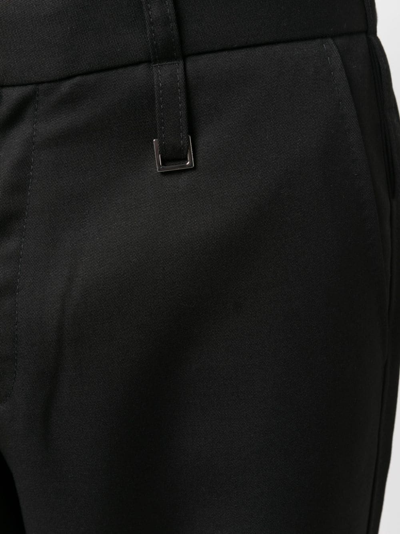 Shop Jacquemus Piccini Virgin Wool Trousers In Black
