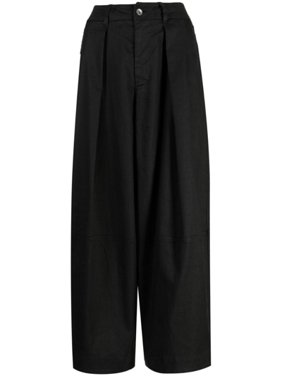 Shop Ymc You Must Create Deadbeat Straight-leg Cotton Trousers In Black