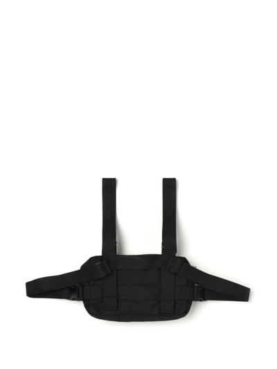 Comme Des Garçons Homme Deux Logo-patch Chest Bag In Black