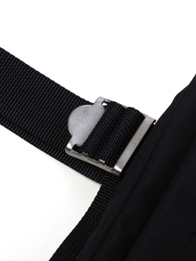 Shop Comme Des Garçons Homme Deux Logo-patch Chest Bag In Black
