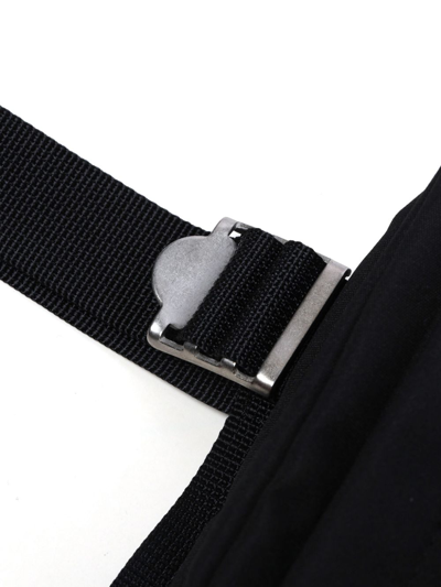 Comme Des Garçons Homme Deux Logo-patch Chest Bag In Black