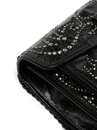 Mcm Small Travia Chain Shoulder Bag In Black