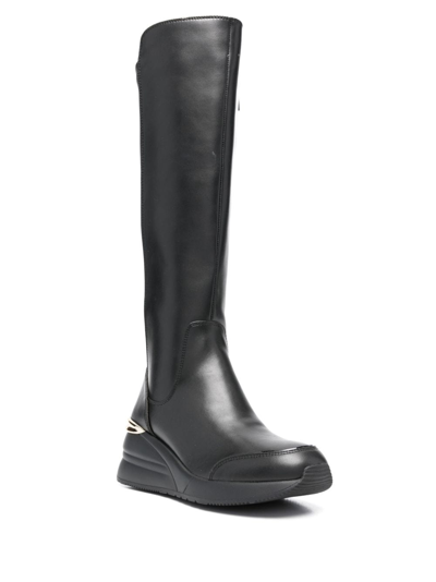 Shop Liu •jo Alysa 65mm Knee Boots In Black