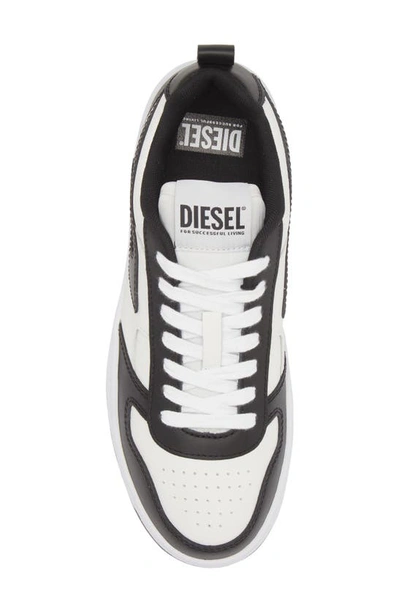 Shop Diesel Ukiyo Sneaker In White/ Black Multi