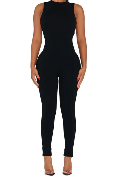 NAKED WARDROBE HOLED BACK SLEEVELESS JUMPSUIT 