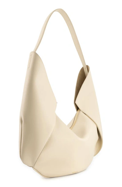 Shop Ree Projects Large Riva Calfskin Tote In Beige