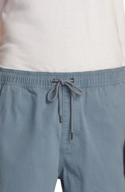 Rvca Escape Solid Shorts In Industrial Blue