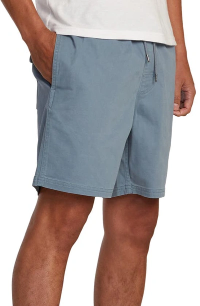 Rvca Escape Solid Shorts In Industrial Blue