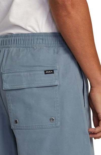 Rvca Escape Solid Shorts In Industrial Blue