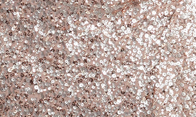 Alex Evenings Sequin Ruffle Gown In Mocha