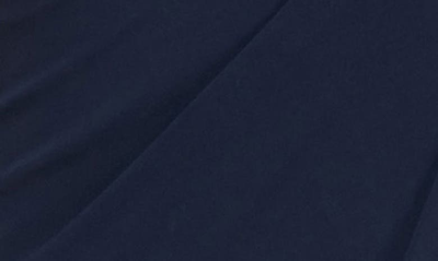 Alex Evenings Embellished Illusion Neck Matte Jersey Gown In Navy