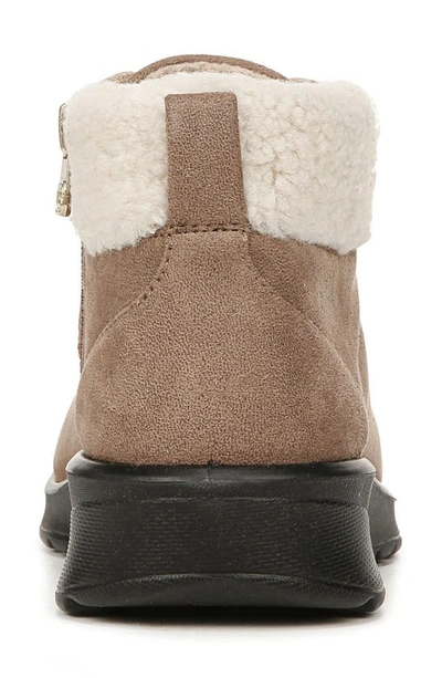 Shop Bzees Generation Faux Shearling Cuff Bootie In Brown