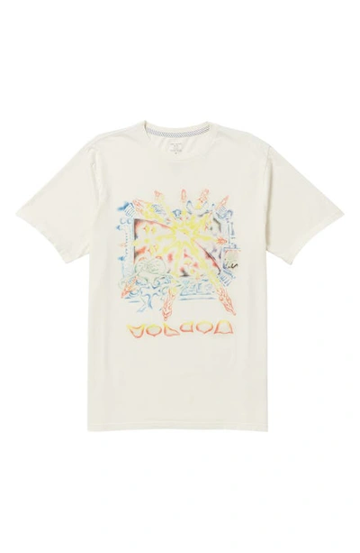 Shop Volcom Sam Ryser Graphic T-shirt In Off White