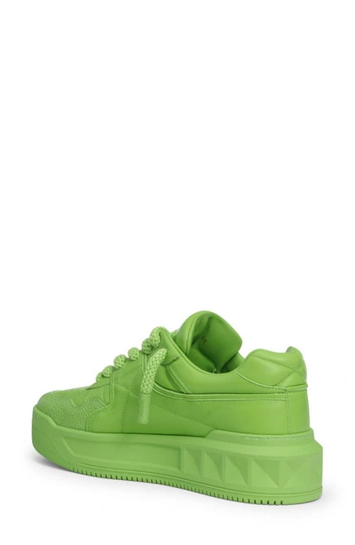 Shop Valentino Garavani Xl One Stud Low Top Sneaker In Ml9-new Green Couture