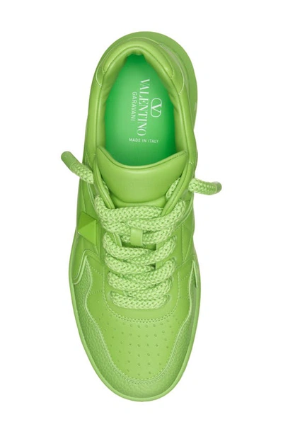Shop Valentino Garavani Xl One Stud Low Top Sneaker In Ml9-new Green Couture