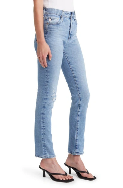Shop Ag Mari High Waist Slim Straight Leg Jeans In 20 Years Liberty