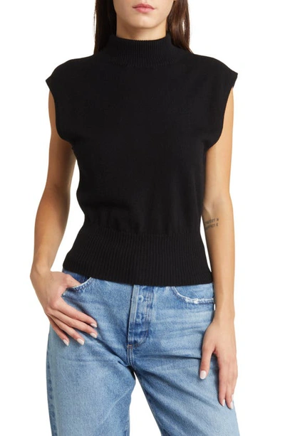Shop Reformation Arco Sleeveless Cashmere Sweater In Black